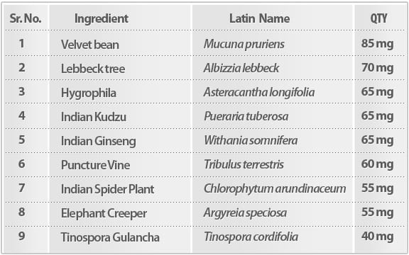 what ingredients inside neosize xl